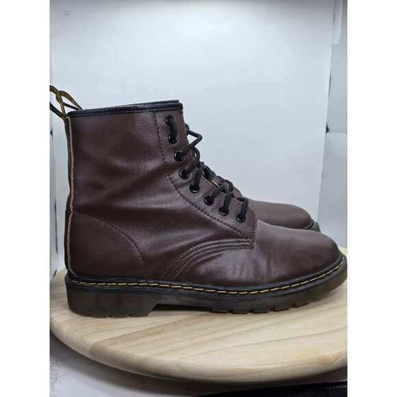 Dr. Doc Martens 1460 Pascal Mens Size 10 Leather Combat Boots \Brown - Picture 3 of 8